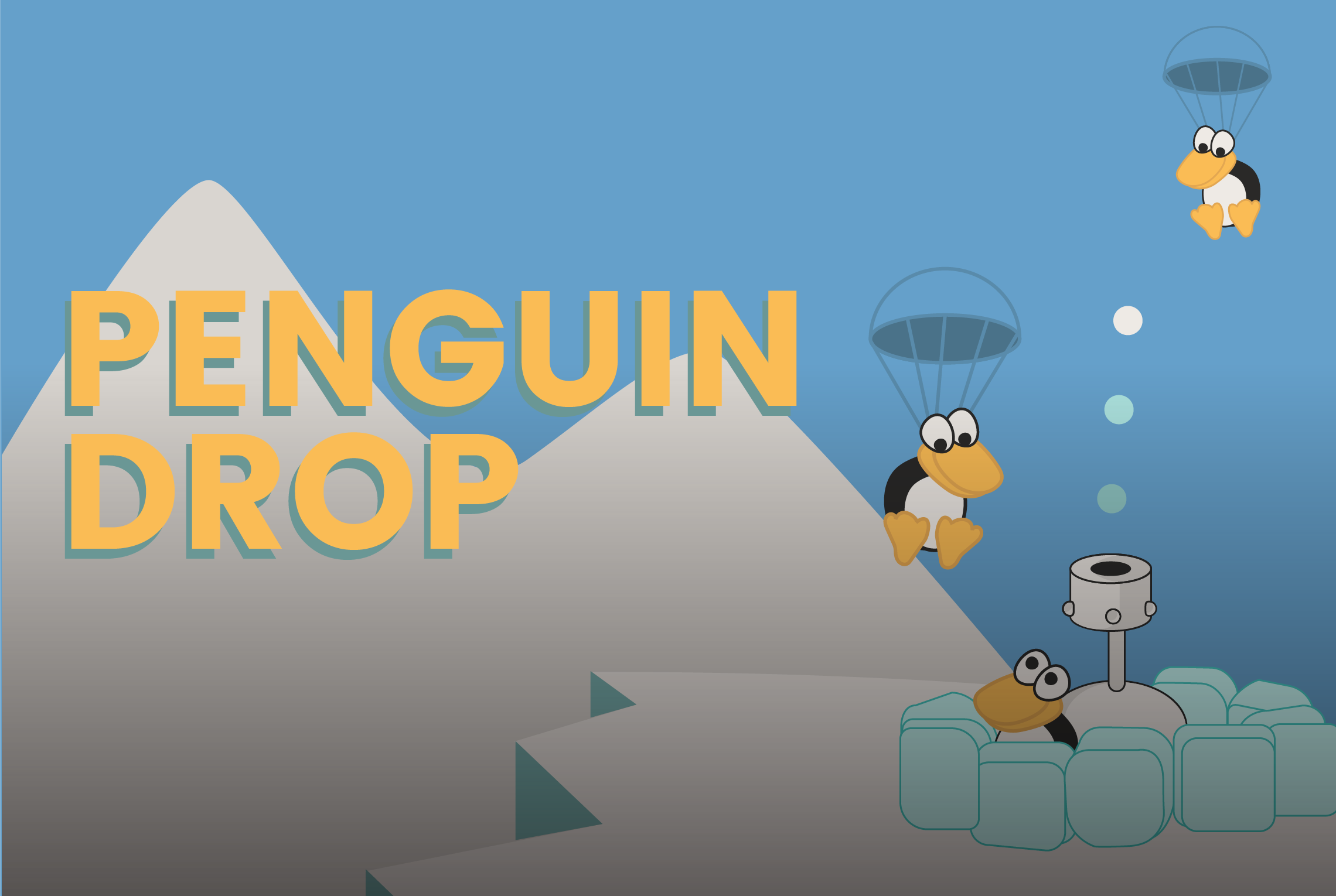 Penguin Drop - a game on Funbrain